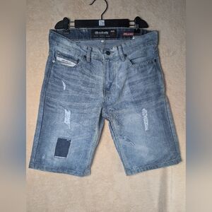 Y2K ECKO UNLTD Men's Distressed Rhino Size 30 Relaxed Denim Shorts Streetwear